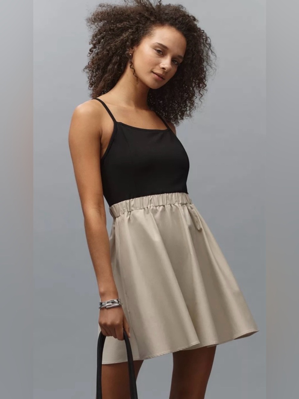 Maeve Sleeveless Twofer A-Line Mini Dress - like new - size small